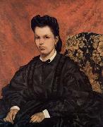 Giovanni Fattori Portrat der ersten Ehefrau des Kunstlers Sweden oil painting artist